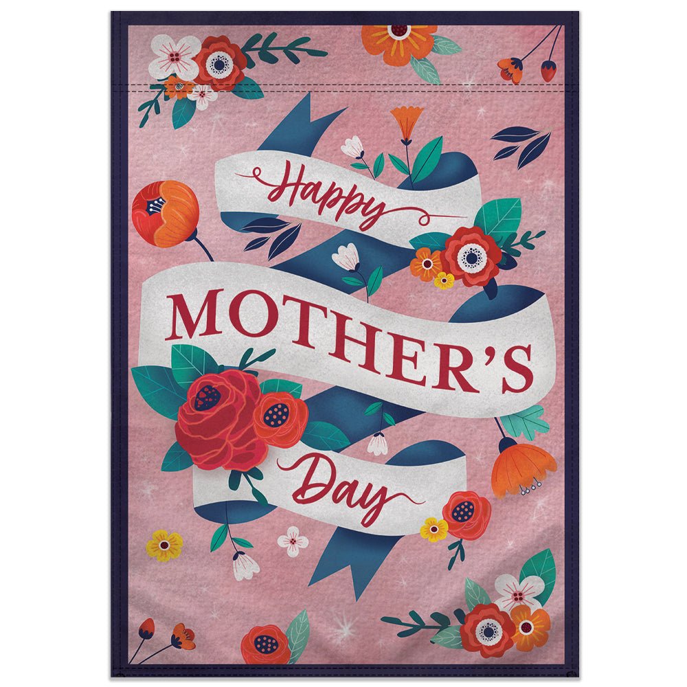 H&G Studios Happy Mother's Day (Pink) 12x18in Garden Flag - Flags Importer