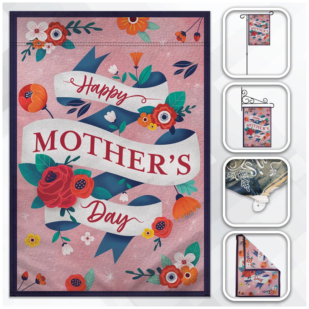 H&G Studios Happy Mother's Day (Pink) 12x18in Garden Flag - Flags Importer