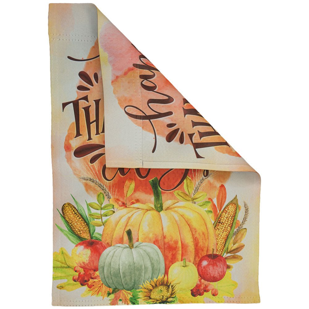 H&G Studios Happy Thanksgiving Day (Pumpkins) 12x18in Garden Flag - Flags Importer