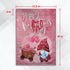 H&G Studios Happy Valentine's Day (Gnome) 12x18in Garden Flag - Flags Importer