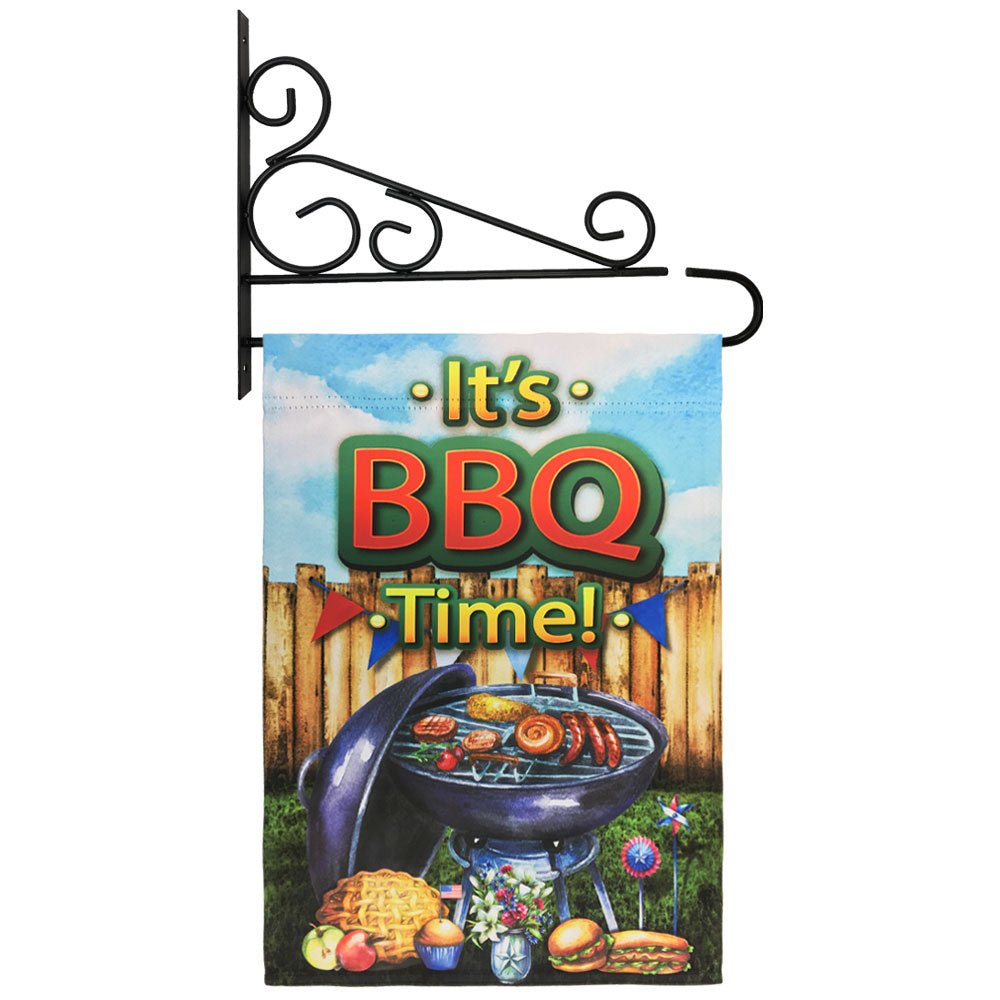 H&G Studios It's BBQ Time 12x18in Garden Flag - Flags Importer