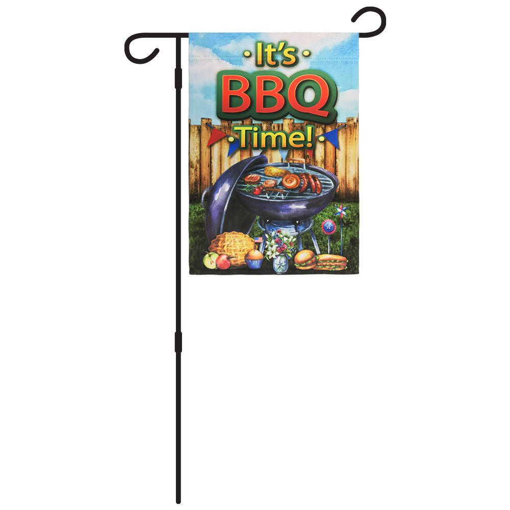 H&G Studios It's BBQ Time 12x18in Garden Flag - Flags Importer