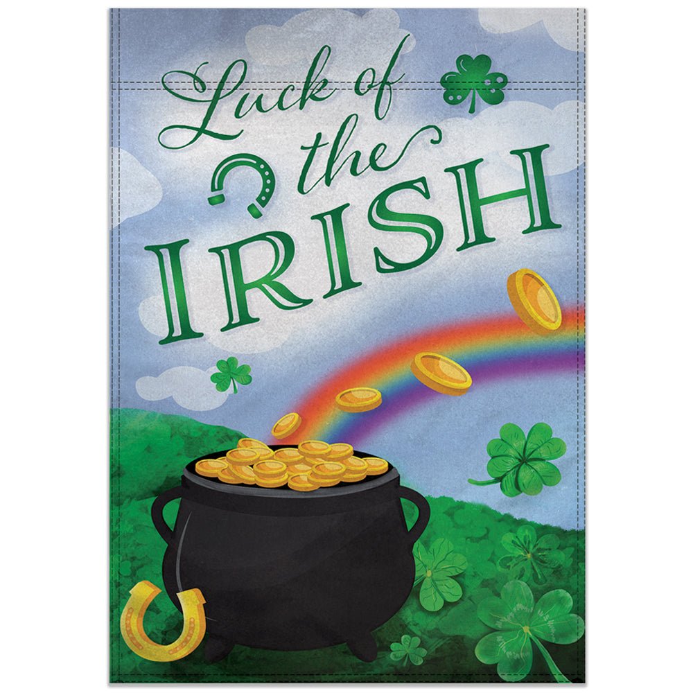 H&G Studios Luck of the Irish 12x18in Garden Flag - Flags Importer