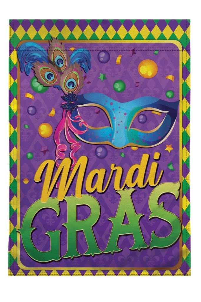 H&G Studios Mardi Gras (Jamboree) 12x18in Garden Flag - Flags Importer