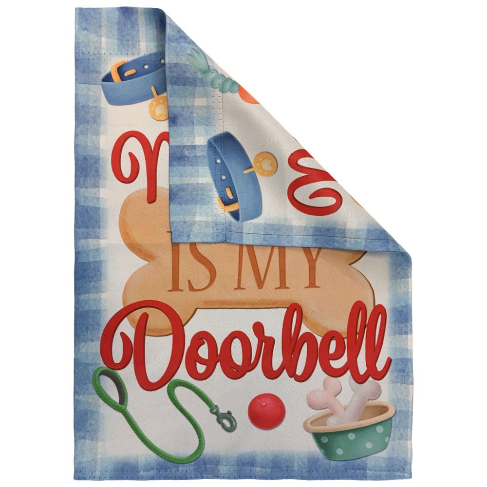 H&G Studios My Dog is My Doorbell 12x18in Garden Flag - Flags Importer