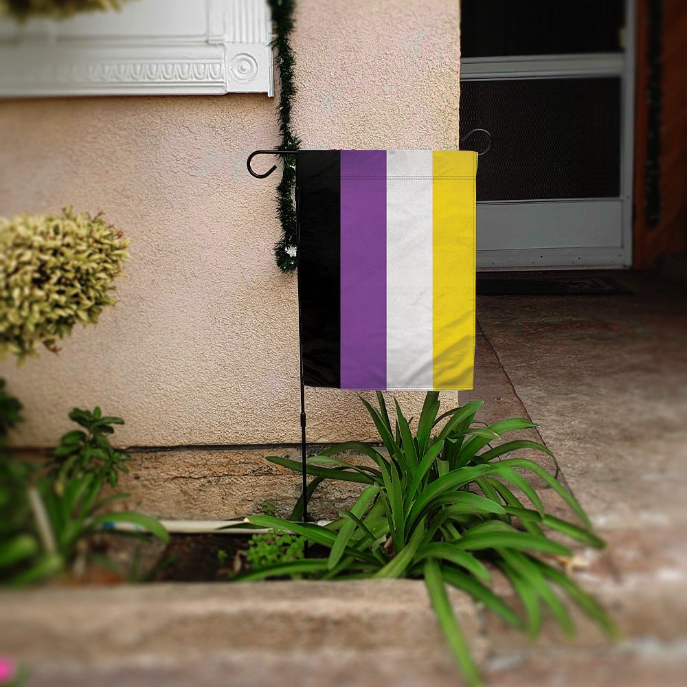 H&G Studios Non - Binary 12x18in Garden Flag - Flags Importer