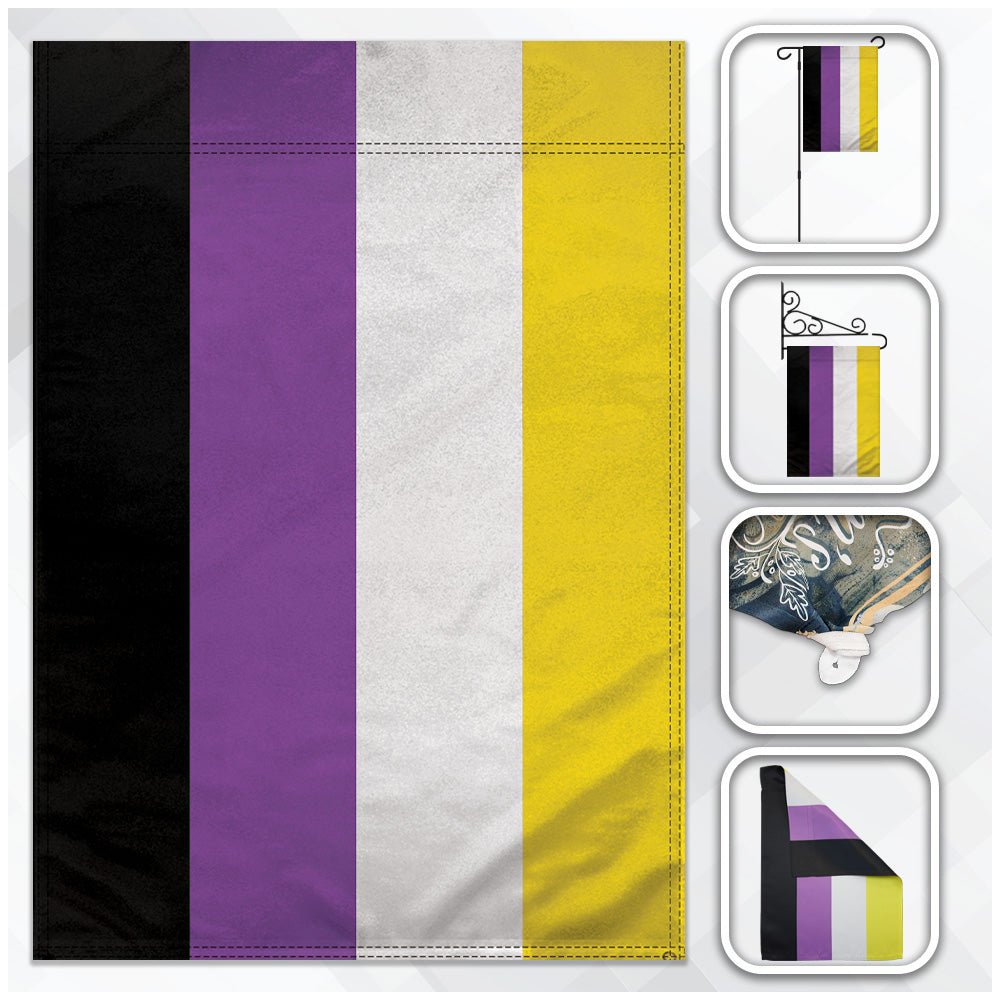 H&G Studios Non - Binary 12x18in Garden Flag - Flags Importer