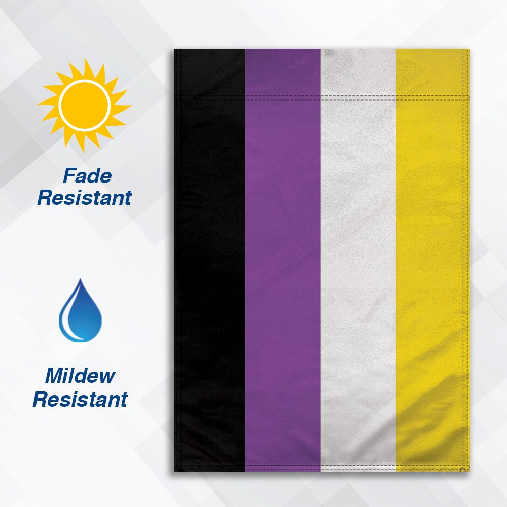 H&G Studios Non - Binary 12x18in Garden Flag - Flags Importer