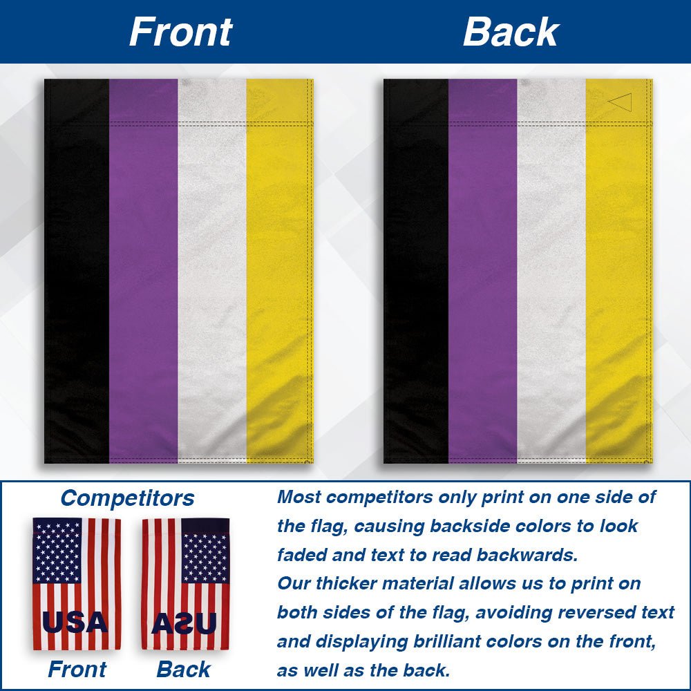 H&G Studios Non - Binary 12x18in Garden Flag - Flags Importer