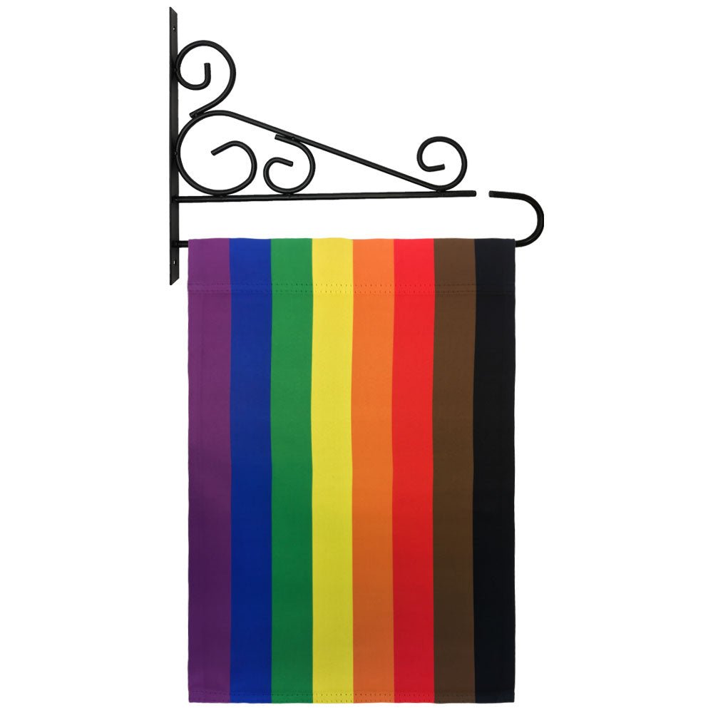 H&G Studios Philly Rainbow 12x18in Garden Flag - Flags Importer