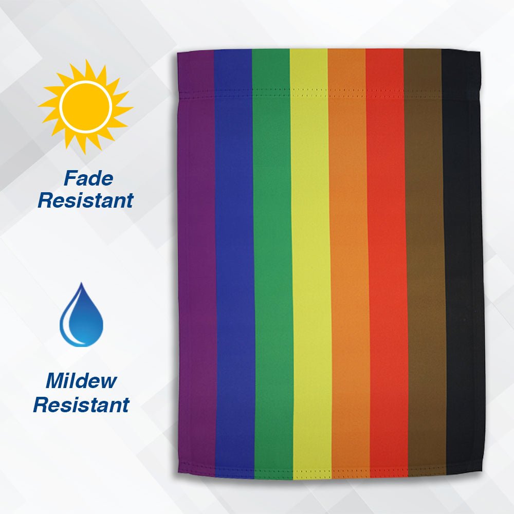 H&G Studios Philly Rainbow 12x18in Garden Flag - Flags Importer