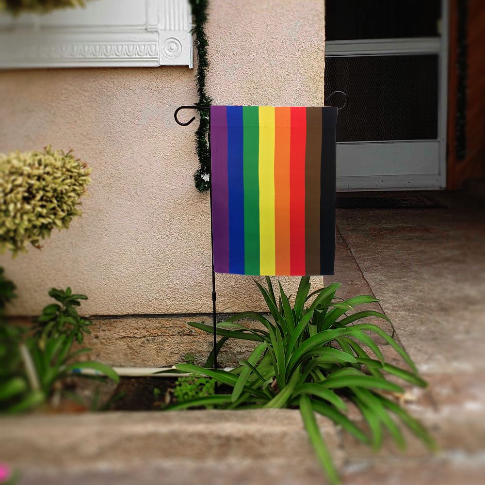 H&G Studios Philly Rainbow 12x18in Garden Flag - Flags Importer