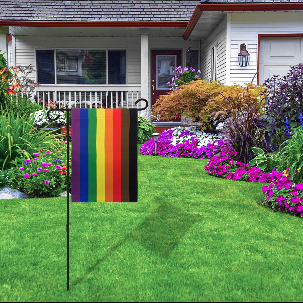 H&G Studios Philly Rainbow 12x18in Garden Flag - Flags Importer