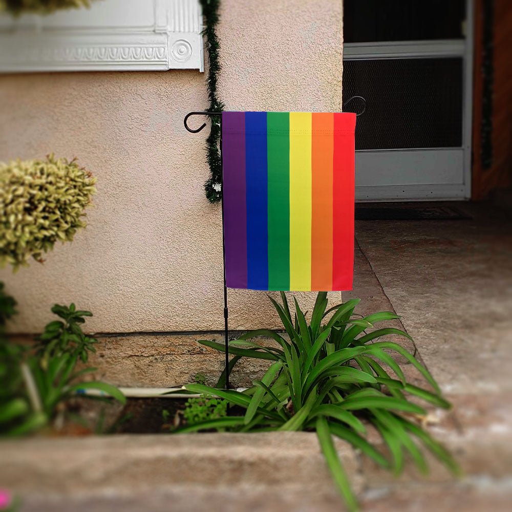 H&G Studios Rainbow 12x18in Garden Flag - Flags Importer