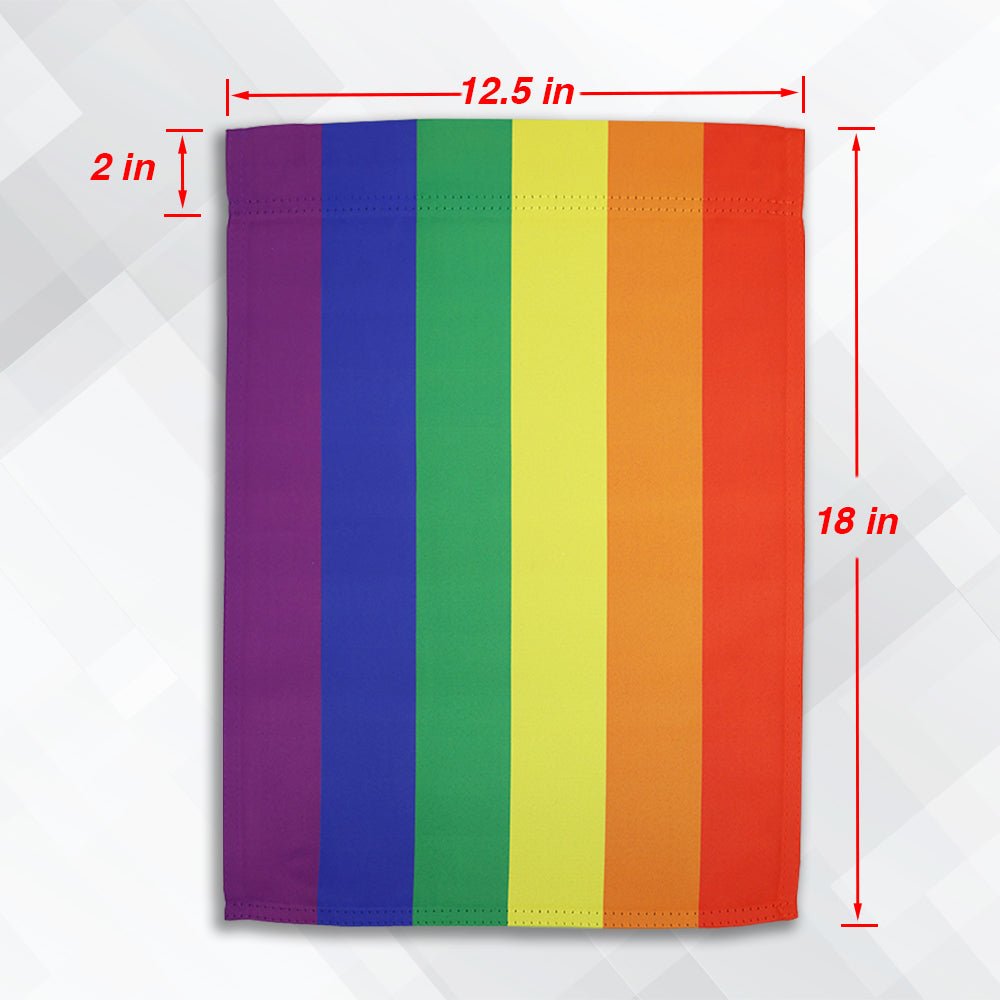 H&G Studios Rainbow 12x18in Garden Flag - Flags Importer