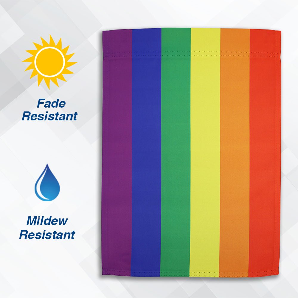 H&G Studios Rainbow 12x18in Garden Flag - Flags Importer