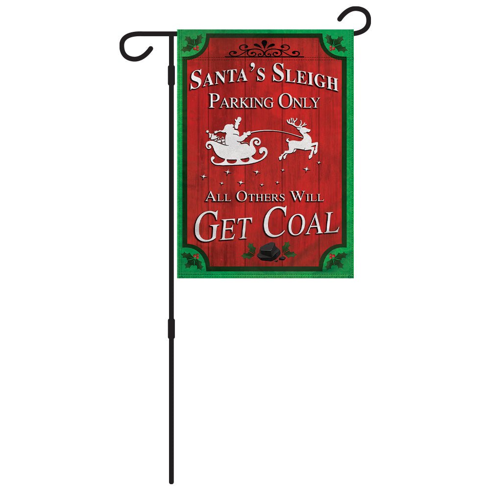 H&G Studios Santa's Parking 12x18in Garden Flag - Flags Importer