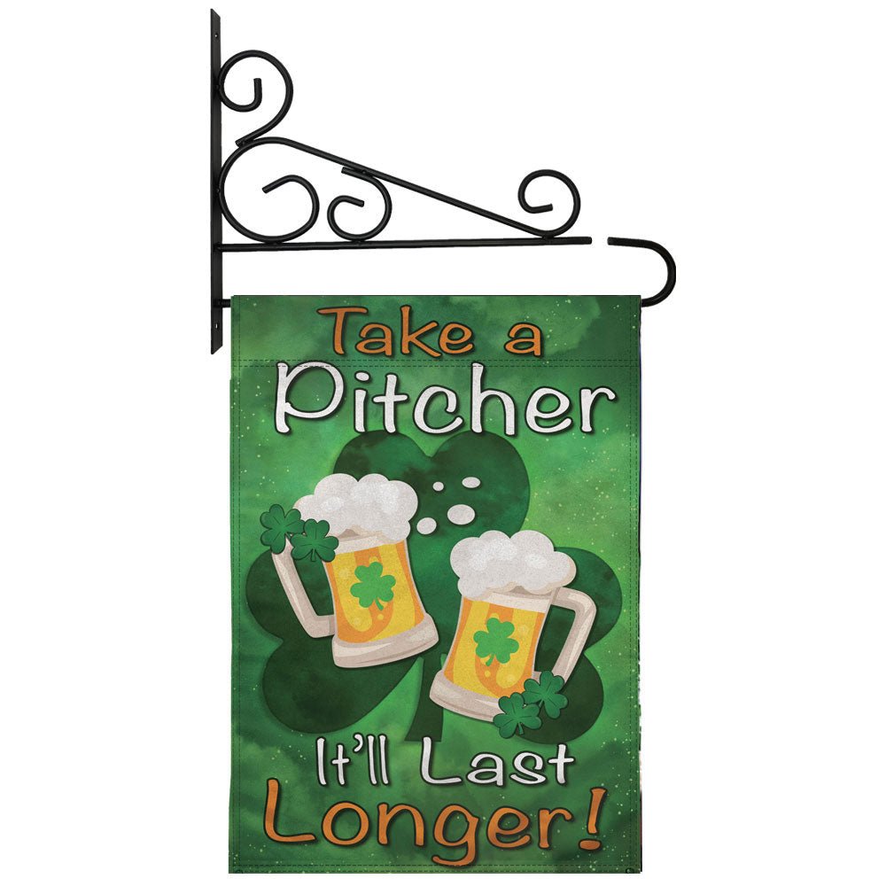 H&G Studios Take a Pitcher (St. Patrick's Day) 12x18in Garden Flag - Flags Importer