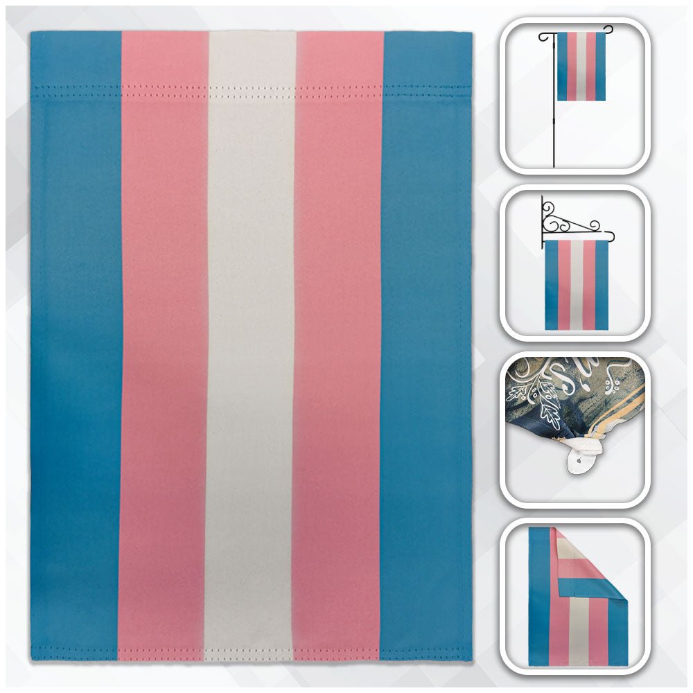 H&G Studios Transgender 12x18in Garden Flag - Flags Importer