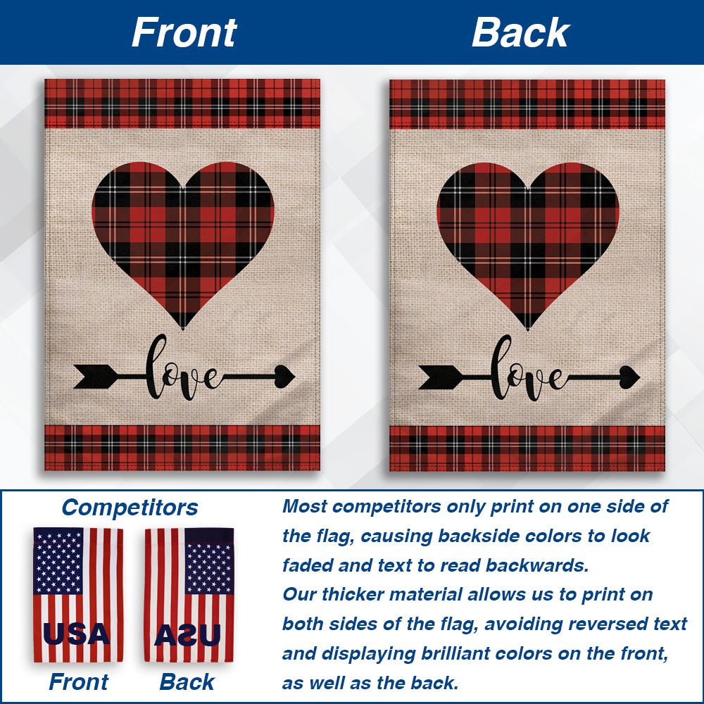 H&G Studios Valentine's Day (Love) 12x18in Garden Flag - Flags Importer