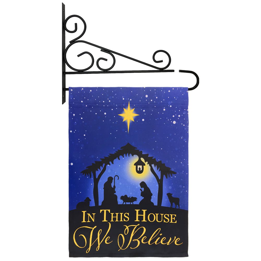 H&G Studios We Believe (Manger) 12x18in Garden Flag - Flags Importer