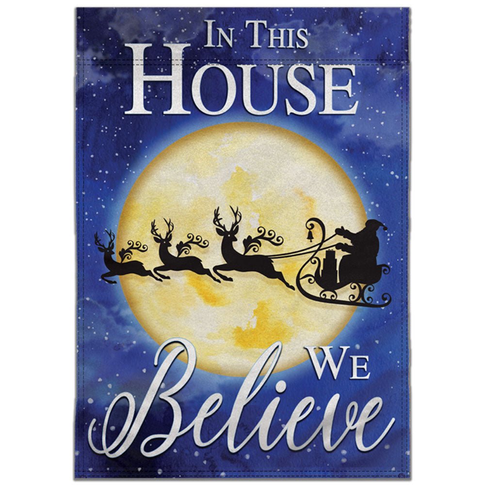 H&G Studios We Believe (Santa) 12x18in Garden Flag - Flags Importer