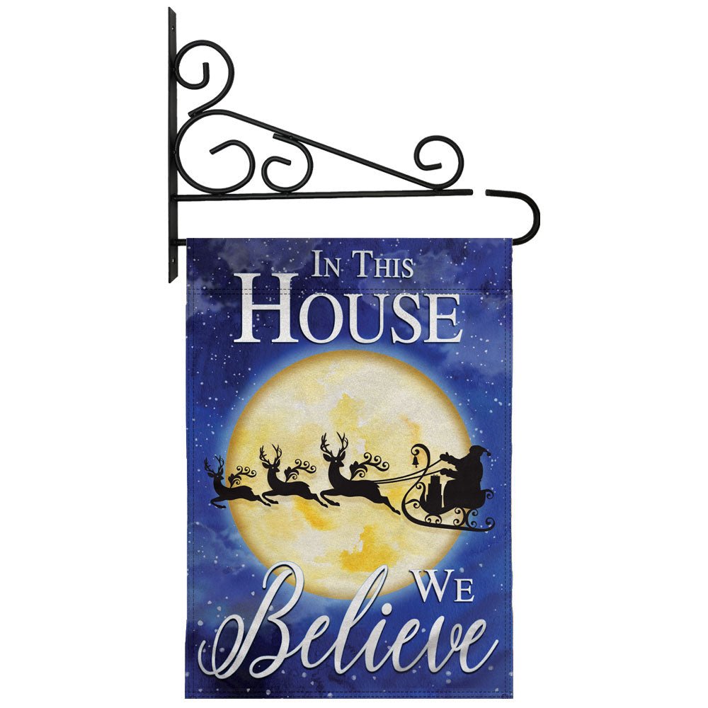 H&G Studios We Believe (Santa) 12x18in Garden Flag - Flags Importer