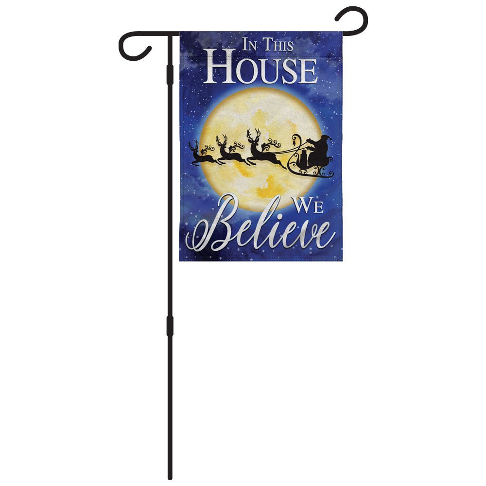 H&G Studios We Believe (Santa) 12x18in Garden Flag - Flags Importer