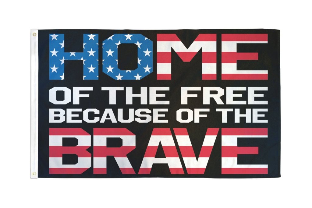 Home of the Free Flag 3x5ft Poly - Flags Importer