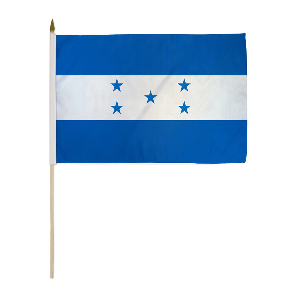 Honduras 12x18in Stick Flag - Flags Importer