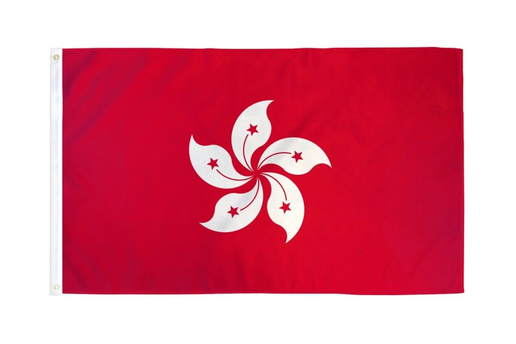 Hong Kong Flag 2x3ft Poly - Flags Importer