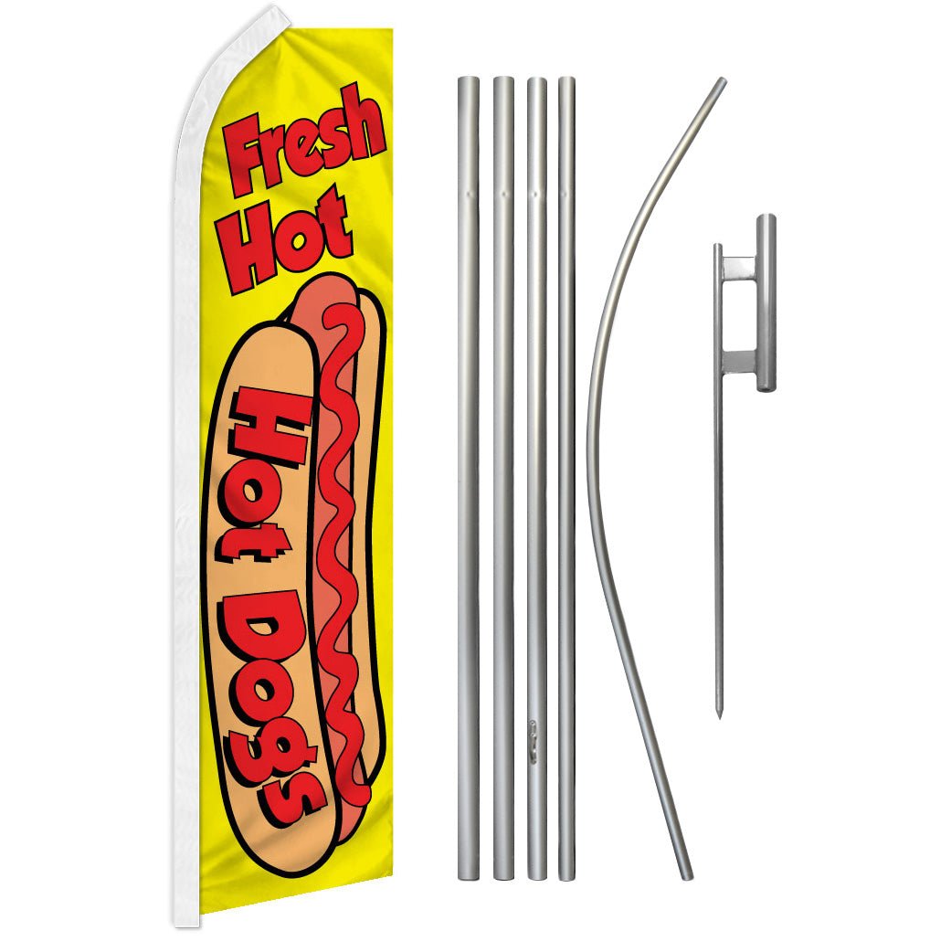 Hot Dogs Super Flag & Pole Kit - Flags Importer