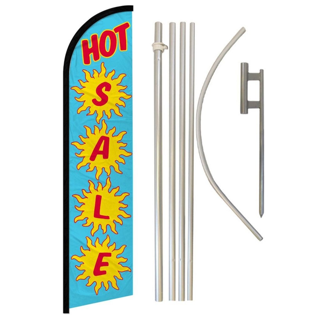 Hot Sale Windless Banner Flag & Pole Kit - Flags Importer