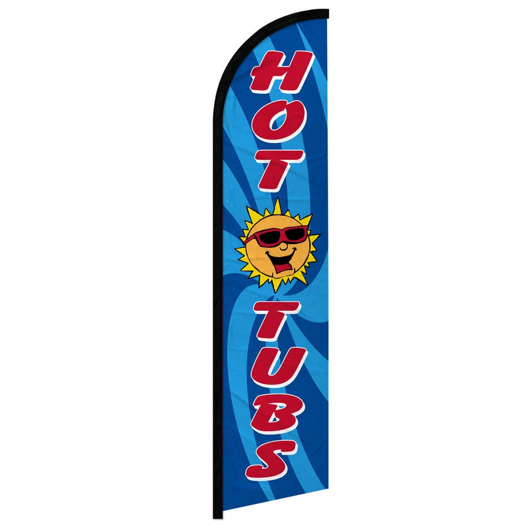 Hot Tubs Windless Banner Flag - Flags Importer