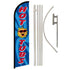 Hot Tubs Windless Banner Flag & Pole Kit - Flags Importer