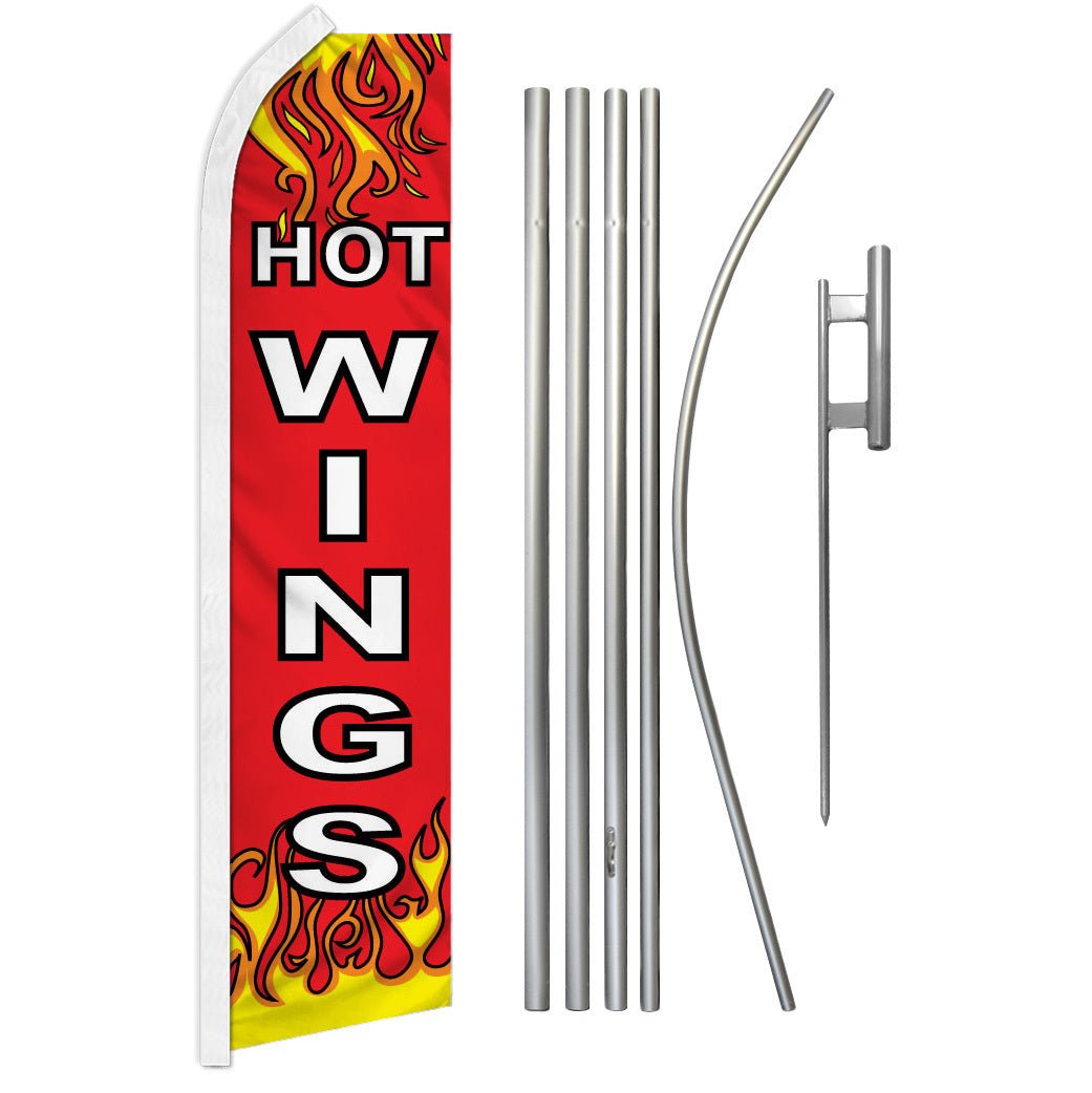 Hot Wings Super Flag & Pole Kit - Flags Importer