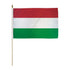 Hungary 12x18in Stick Flag - Flags Importer