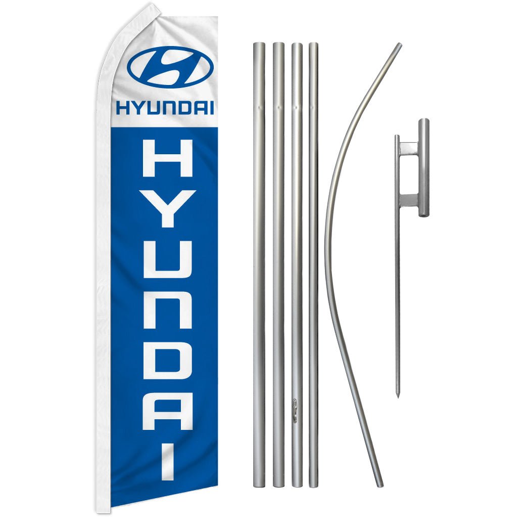 Hyundai Super Flag & Pole Kit - Flags Importer