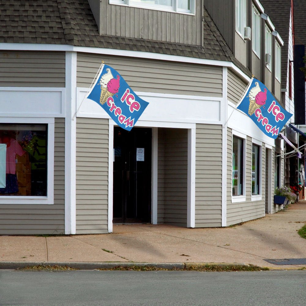 Ice Cream Flag 3x5ft Poly - Flags Importer