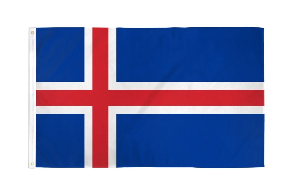 Iceland Flag 3x5ft Poly - Flags Importer