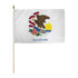 Illinois 12x18in Stick Flag - Flags Importer