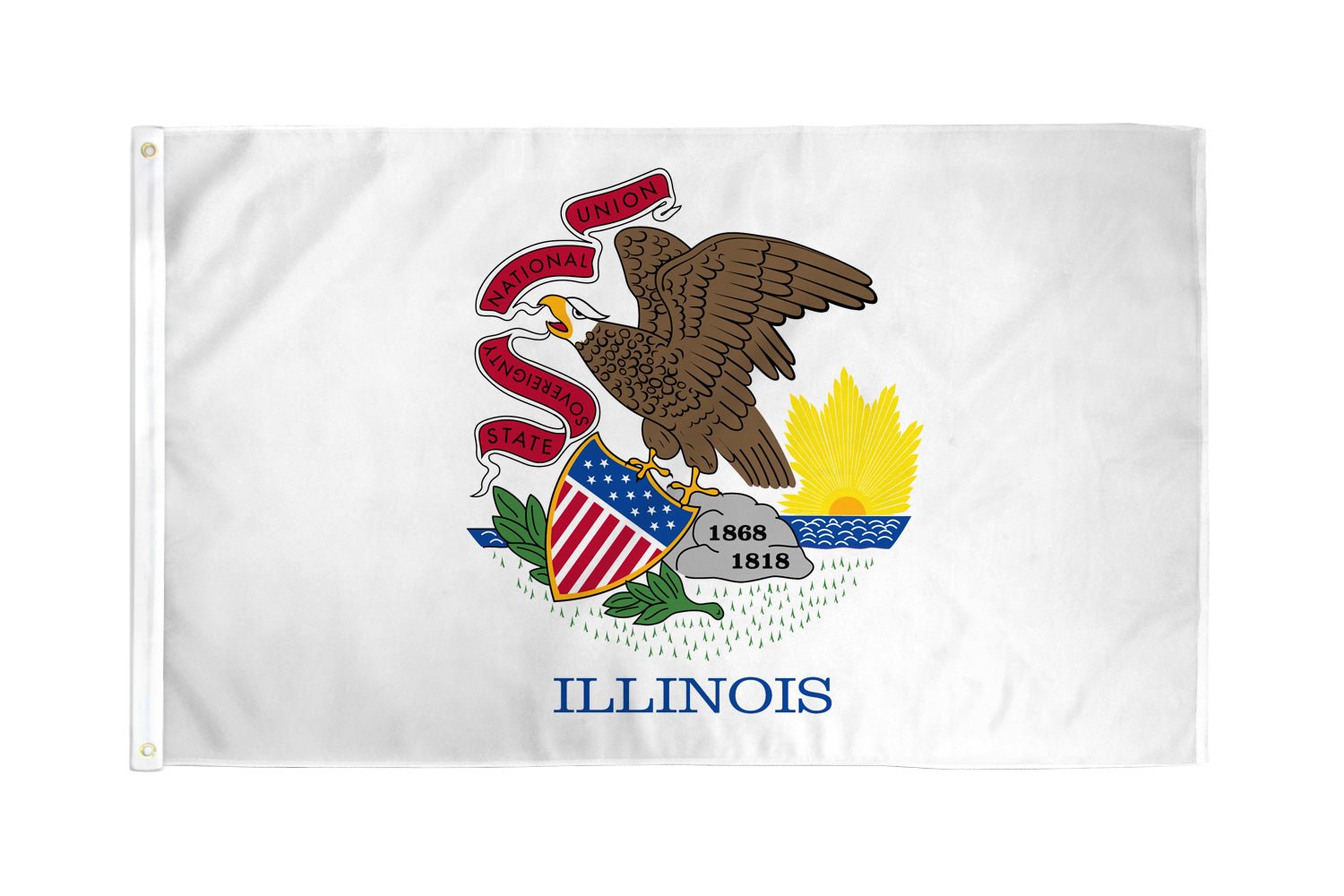 Illinois Flag 3x5ft Poly - Flags Importer