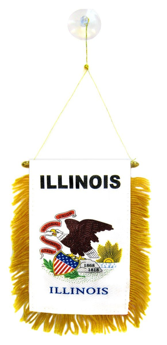 illinois Mini Banner - Flags Importer