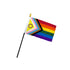 Inclusive Pride 4x6in Stick Flag - Flags Importer