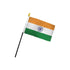 India 4x6in Stick Flag - Flags Importer