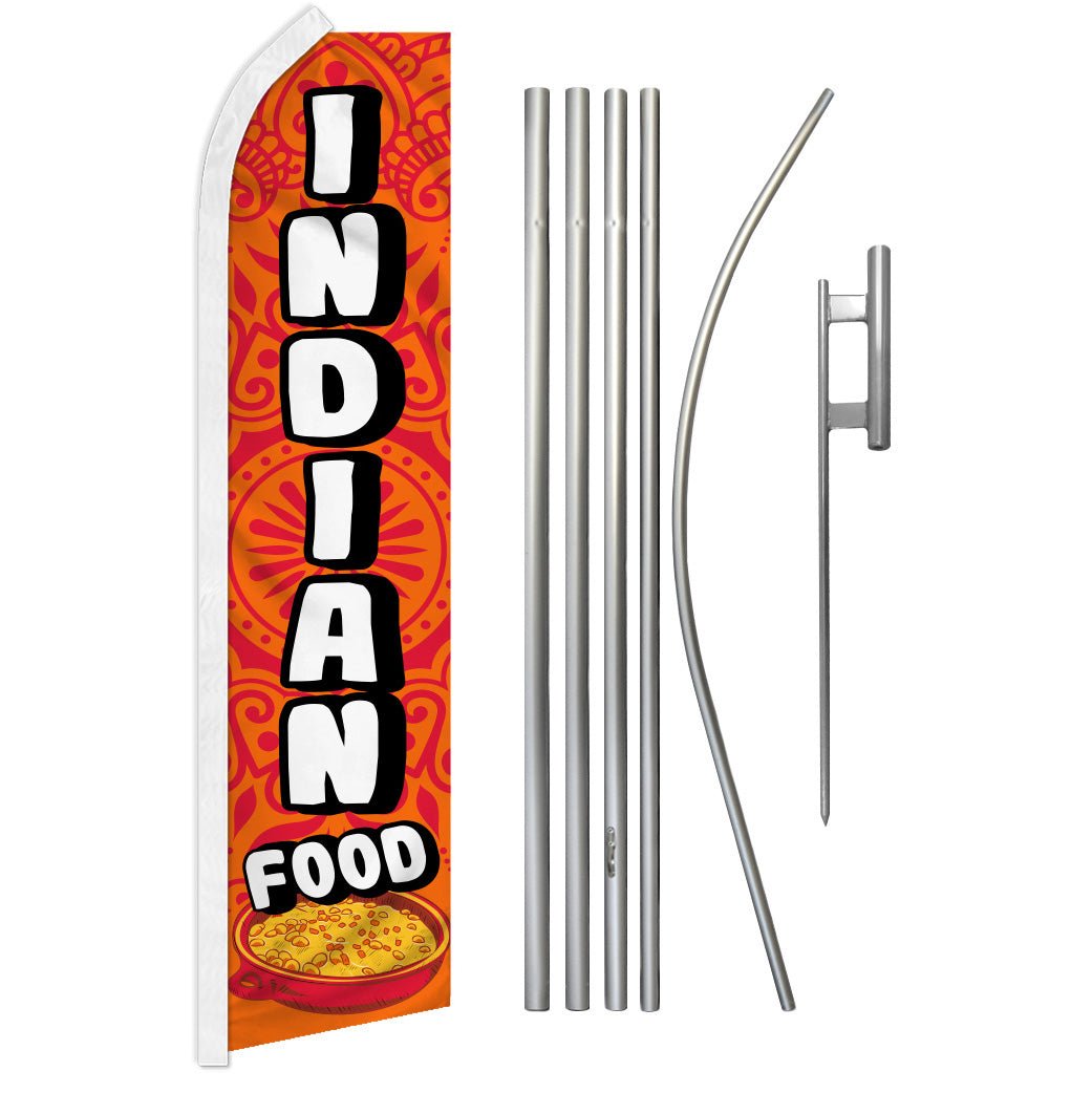 Indian Food Super Flag & Pole Kit - Flags Importer