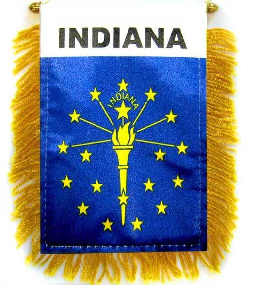 Indiana Mini Banner - Flags Importer