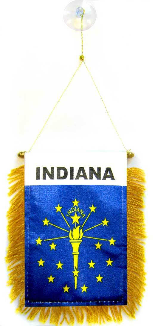 Indiana Mini Banner - Flags Importer