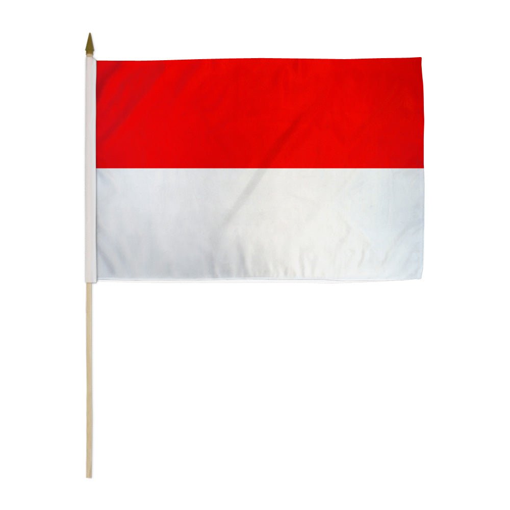 Indonesia 12x18in Stick Flag - Flags Importer