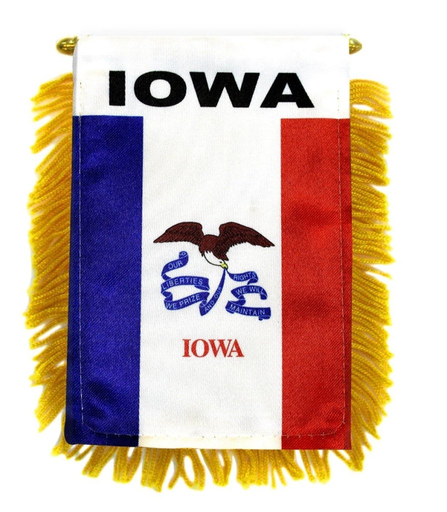 Iowa Mini Banner - Flags Importer